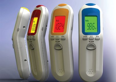 Medical device design example showing infrared thermometers