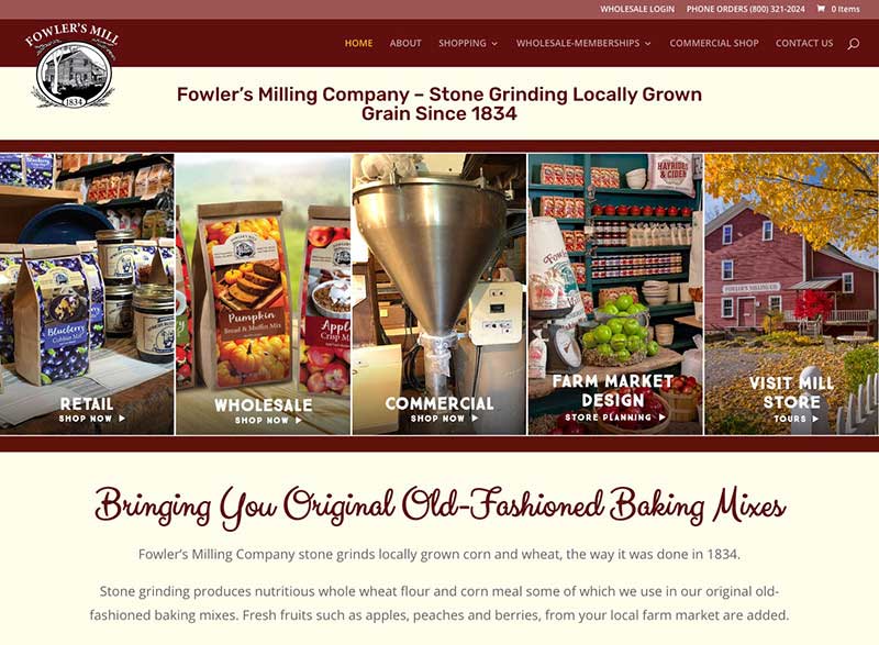 Fowler’s Mill Website Redesign