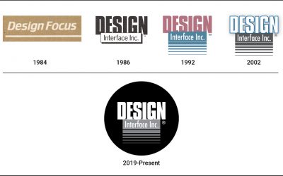 The Design Interface Inc. Company Logo Then And Now. How It Evolved.