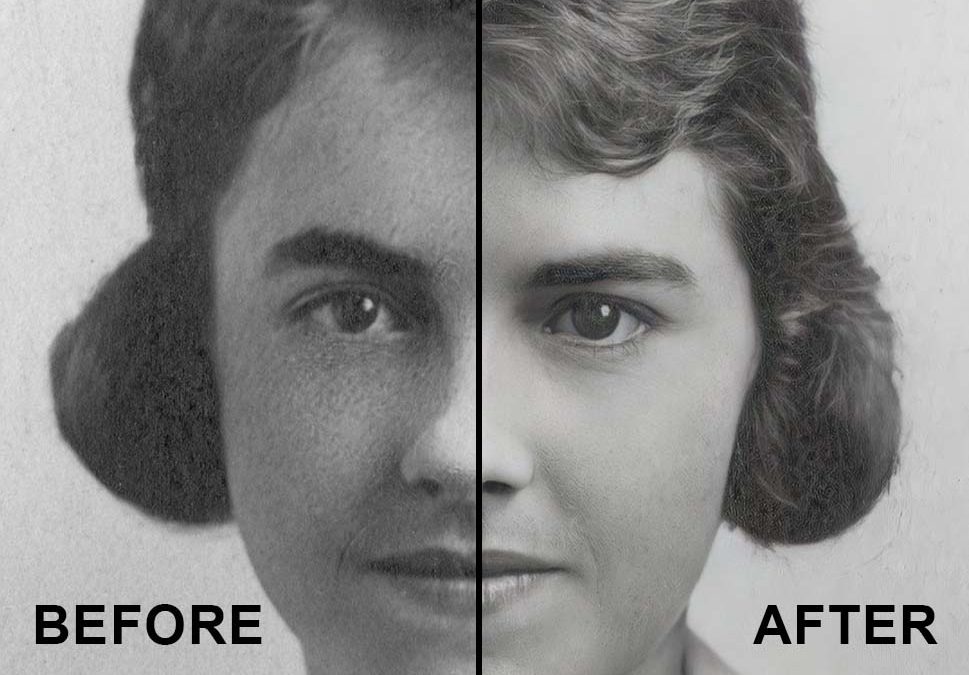 One-Click AI to Retouch Vintage Photos