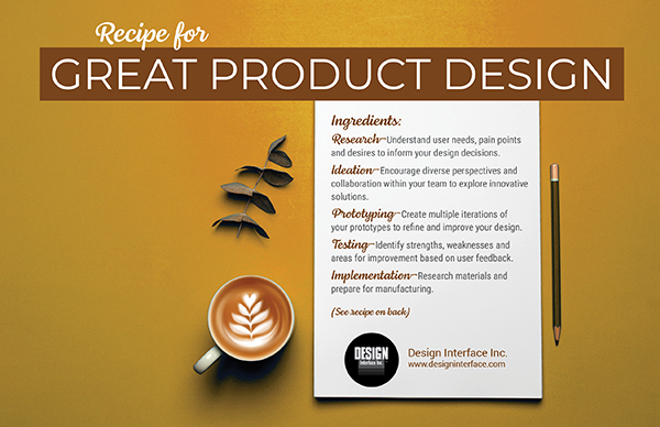 Designing is like cooking—it is all about the right ingredients in the right amount to make it delicious.