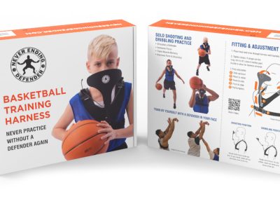 Basketball package mockup using Keyshot and in-house photography.