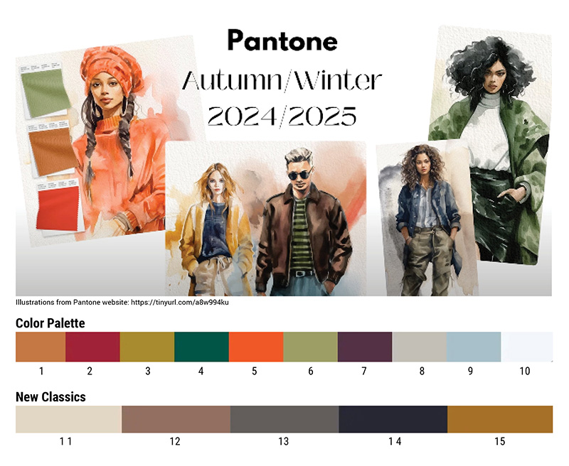 Pantone® Fashion Color Trend Report Autumn/Winter 2024/2025